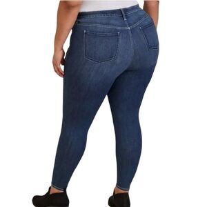 Torrid | Sky High Skinny Premium Stretch High Rise Distressed Jeans 20R